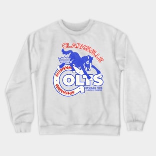 Defunct Clarksville Colts Baseball Team Crewneck Sweatshirt